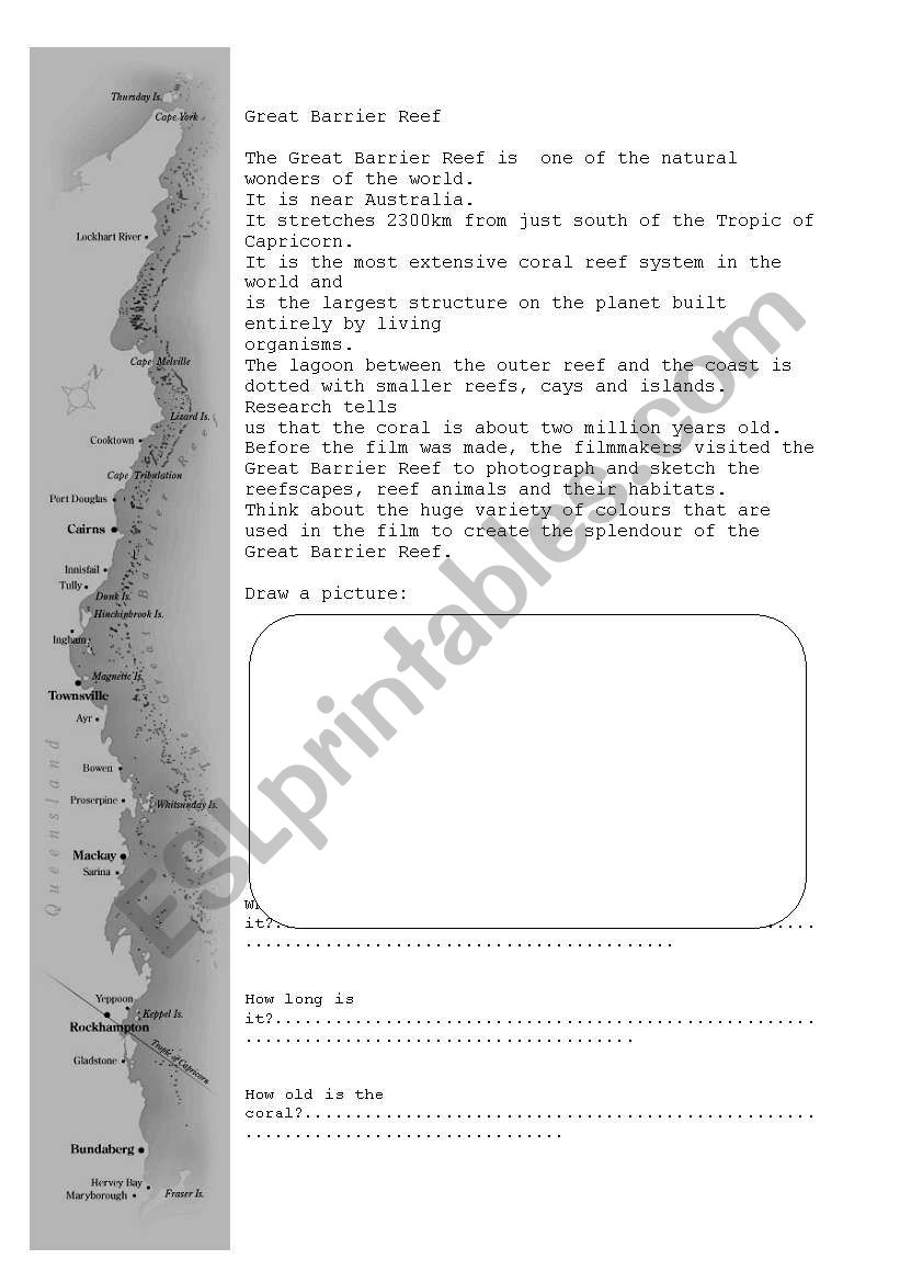 Great Barrier Reef Worksheet Word Search Worksheet Ar - vrogue.co