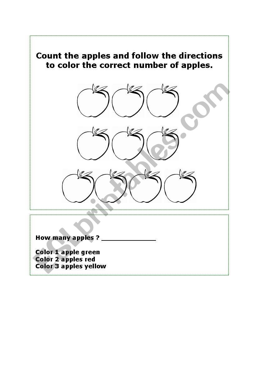 counting worksheet