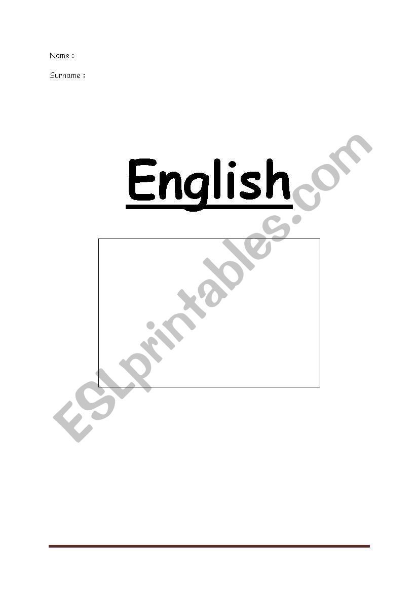 introduction to English worksheet