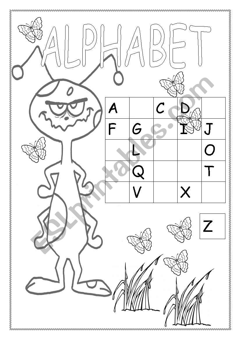 Alphabet worksheet