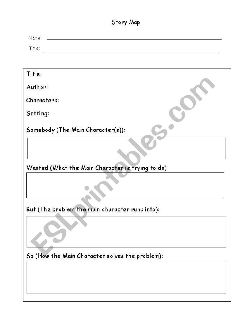 Story Map worksheet