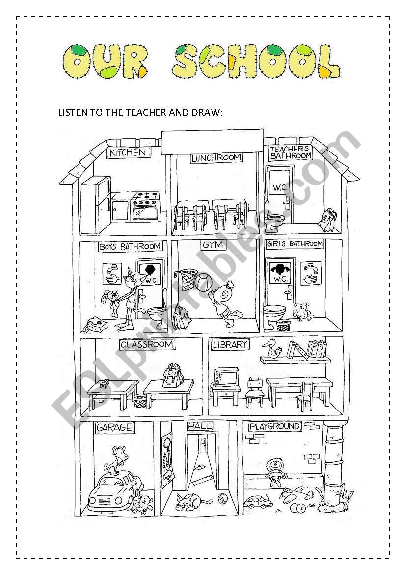 our school worksheet