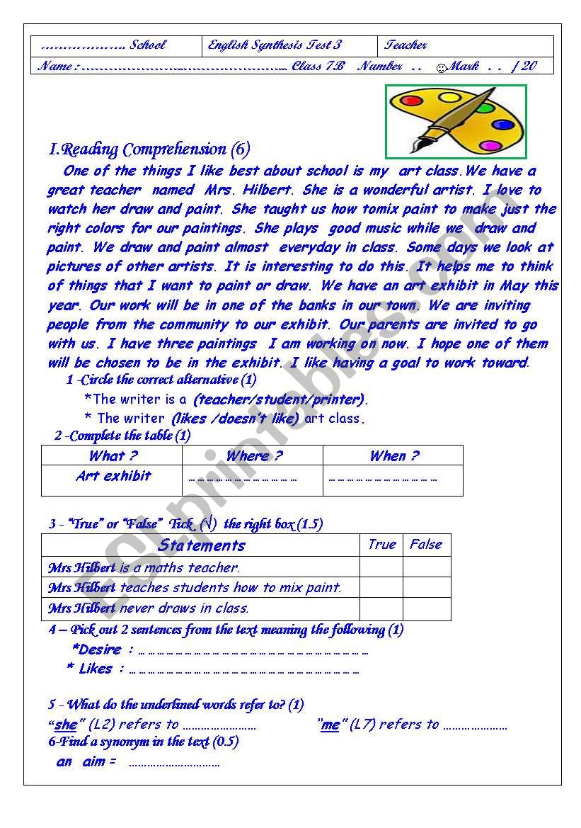 english-synthesis-test-3-esl-worksheet-by-ammouna-2010