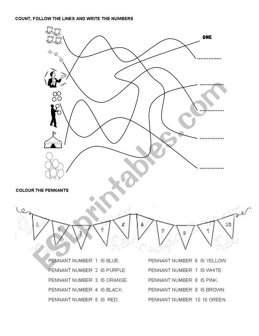 At the circus worksheet