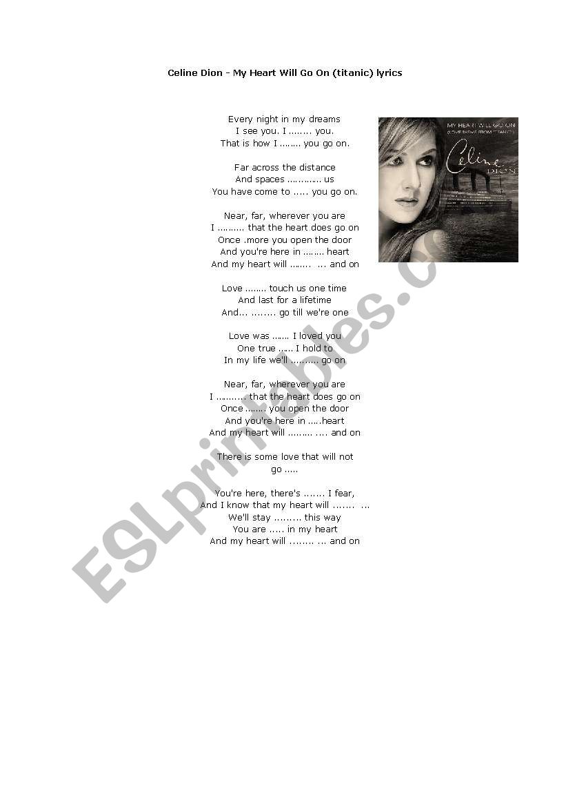 Celine dion titanic song lyrics - deargasw