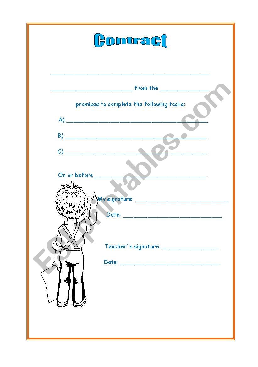 contract worksheet