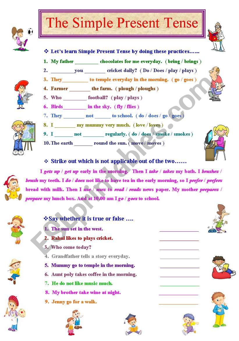 Lets Practice Simple Present Tense 