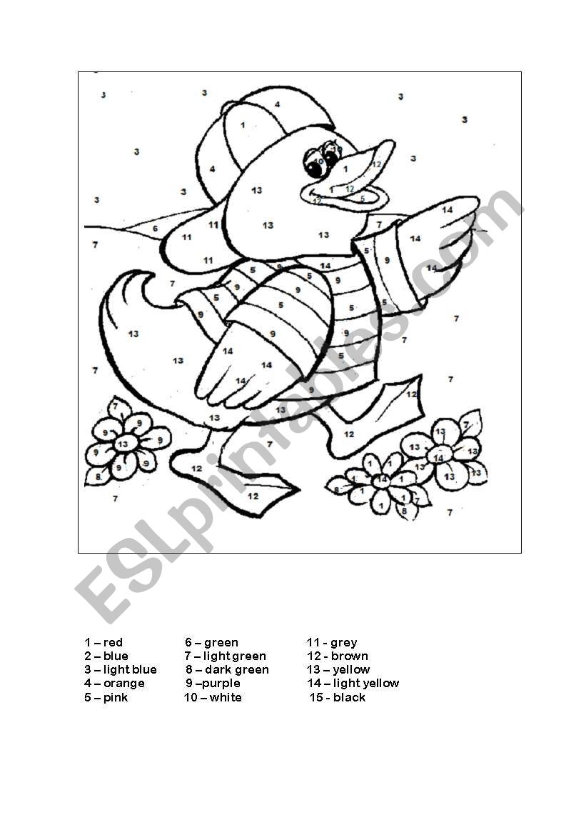 colors worksheet