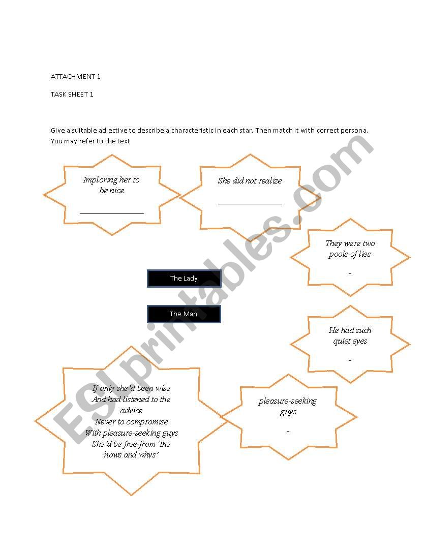 literature worksheet
