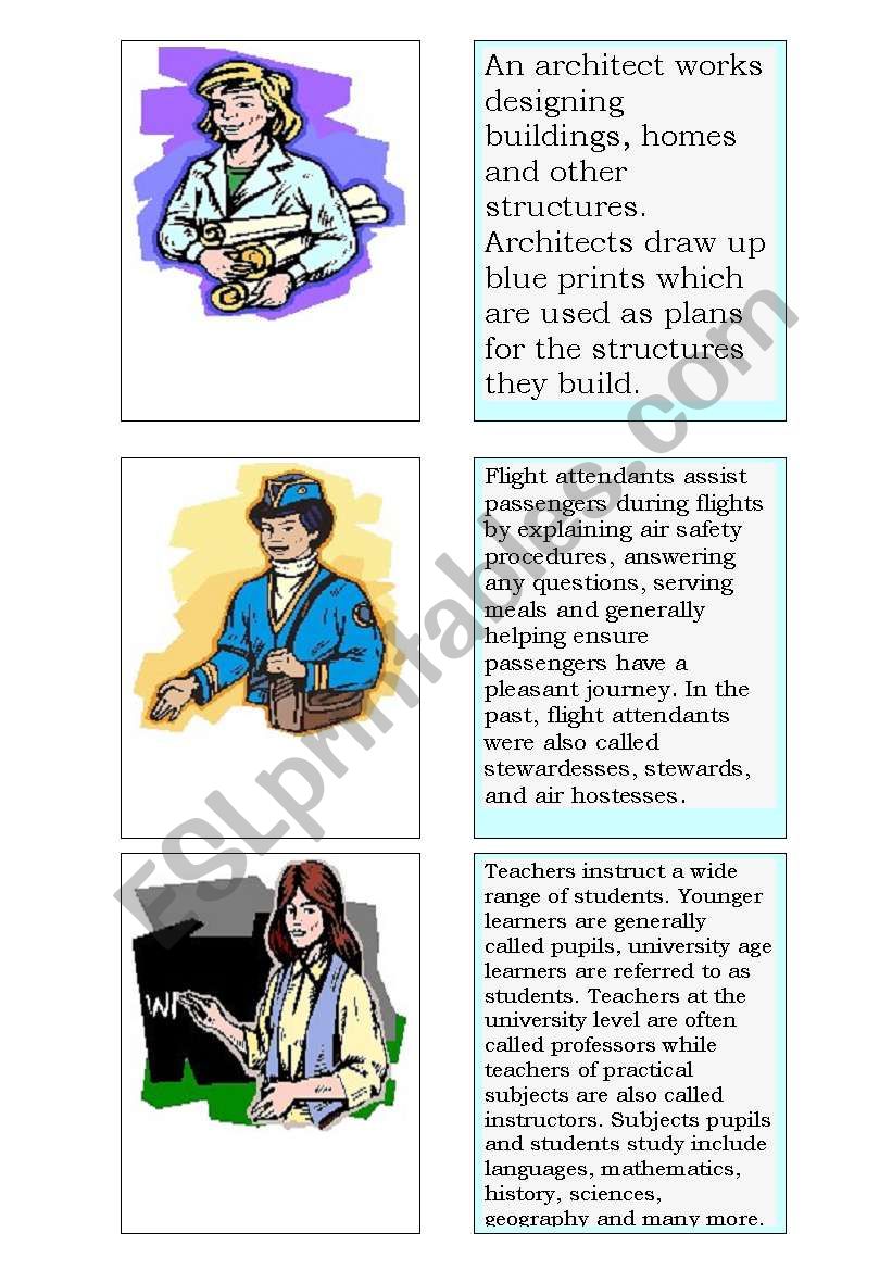 job cards set 2 worksheet