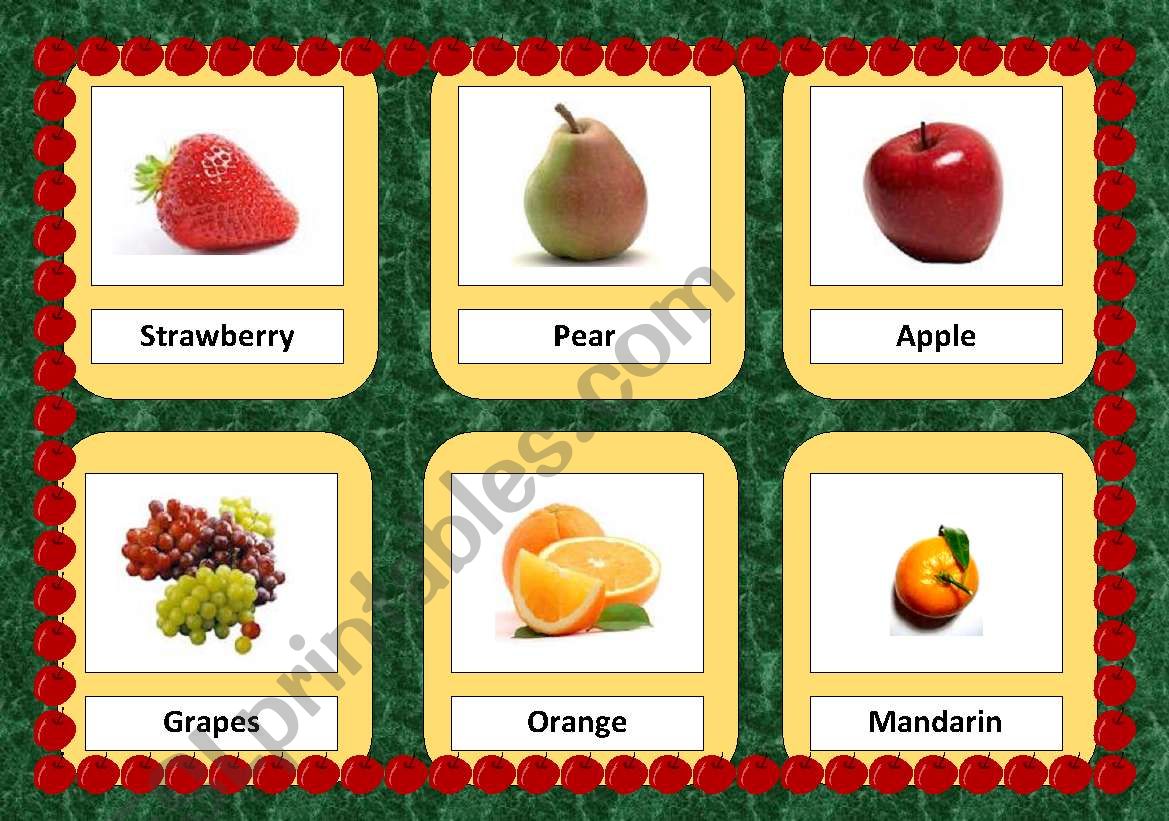 fruit worksheet