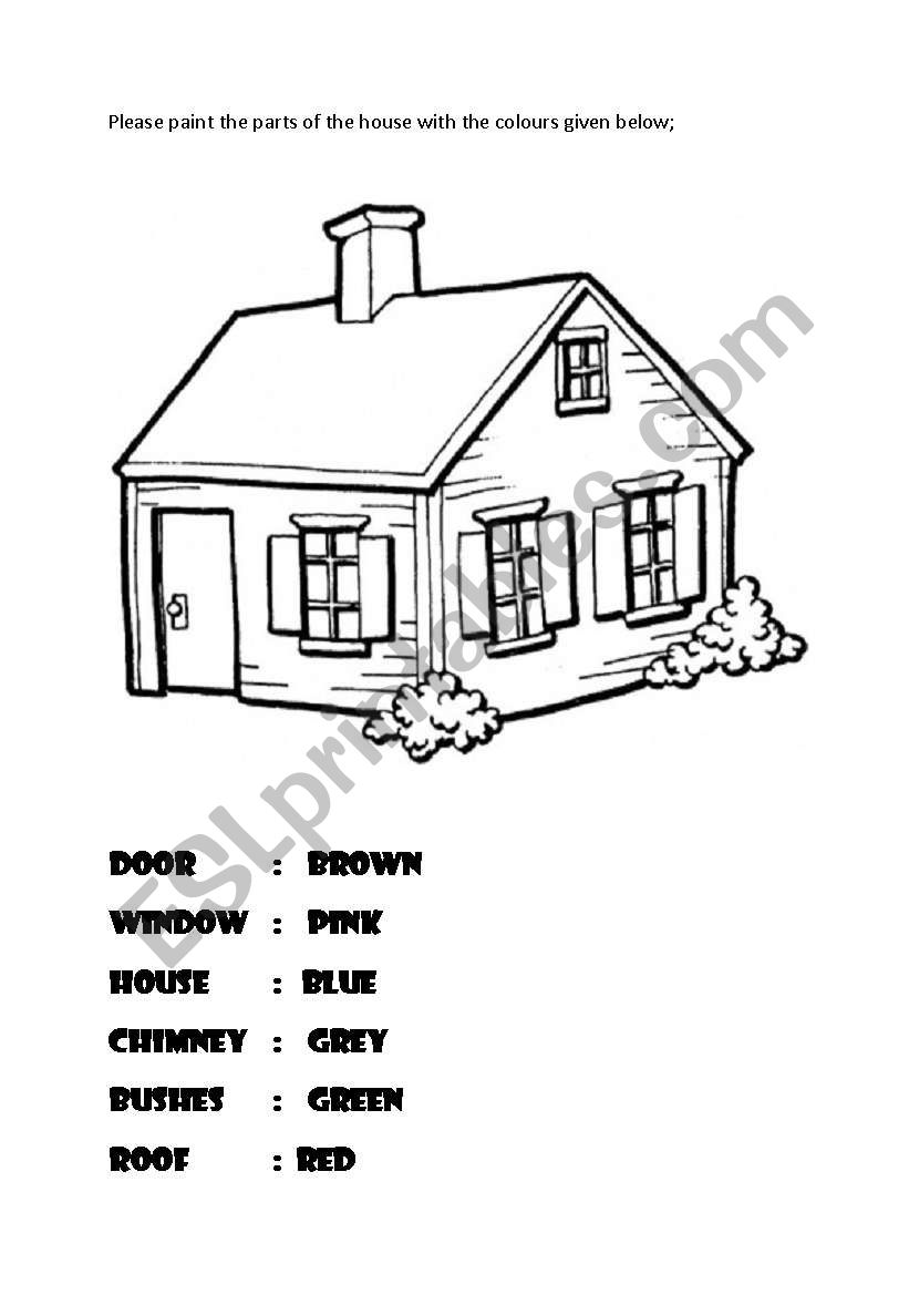 Colours worksheet