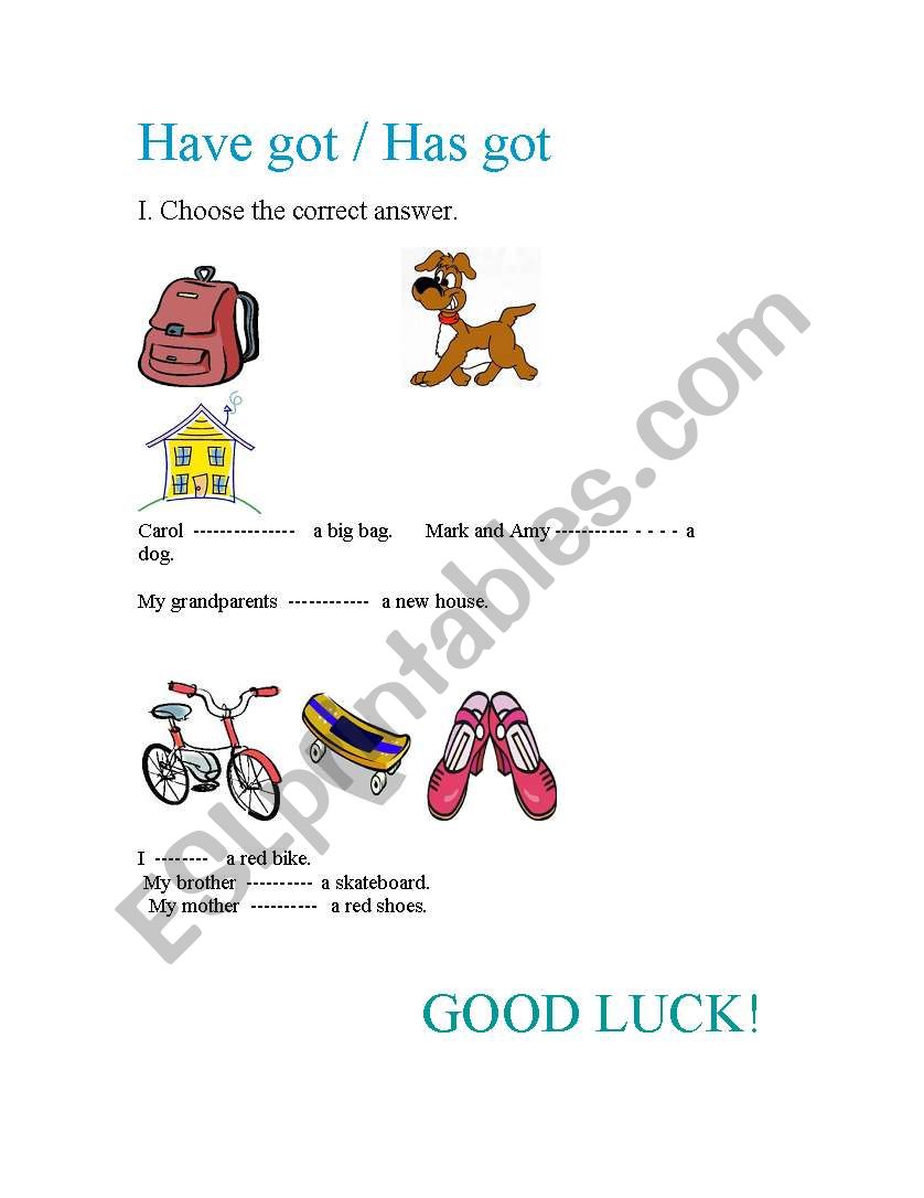 grammar worksheet