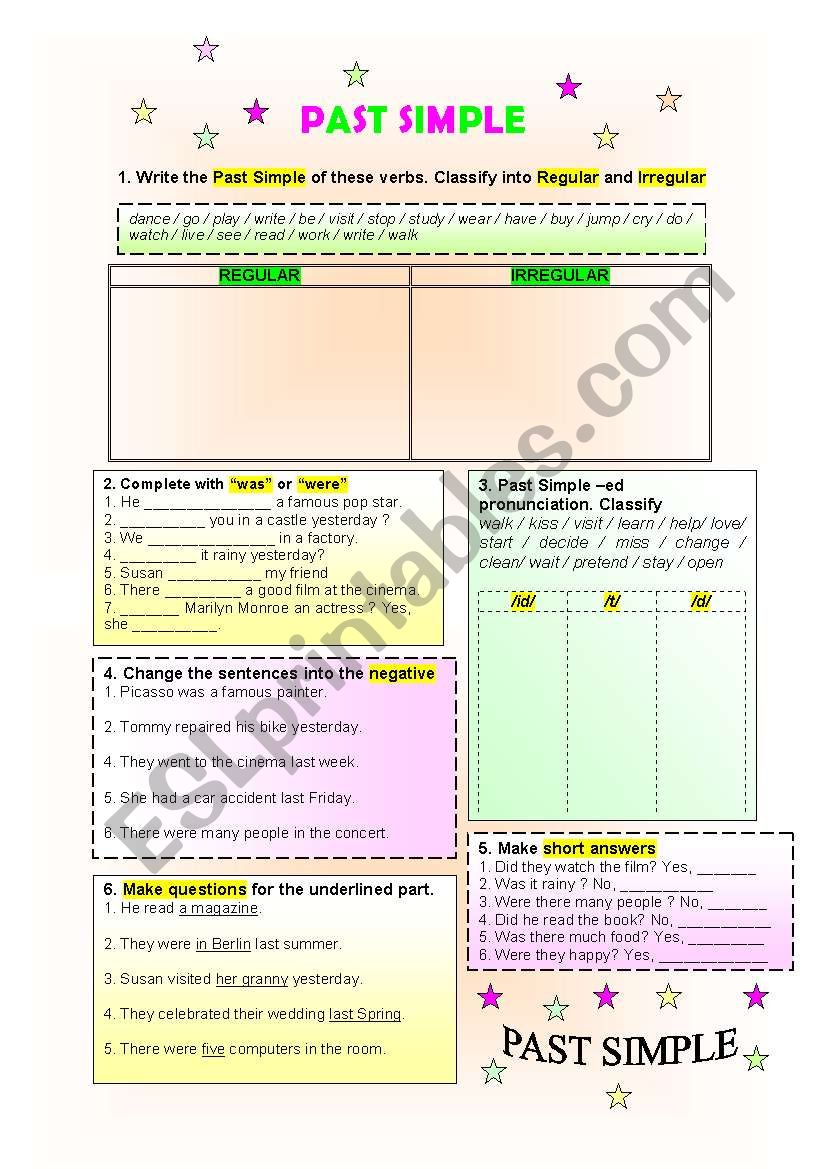 Past Simple worksheet