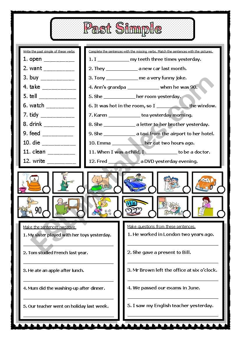 Simple Past worksheet