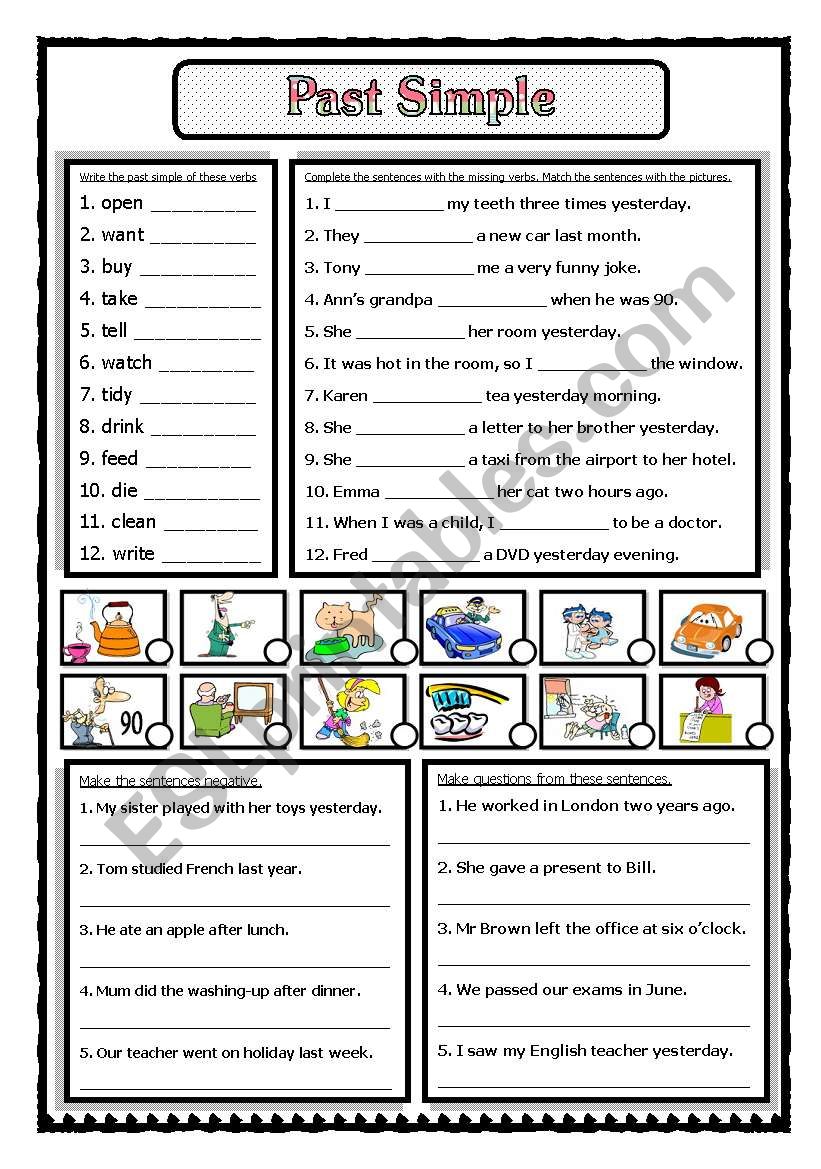 Simple Past worksheet