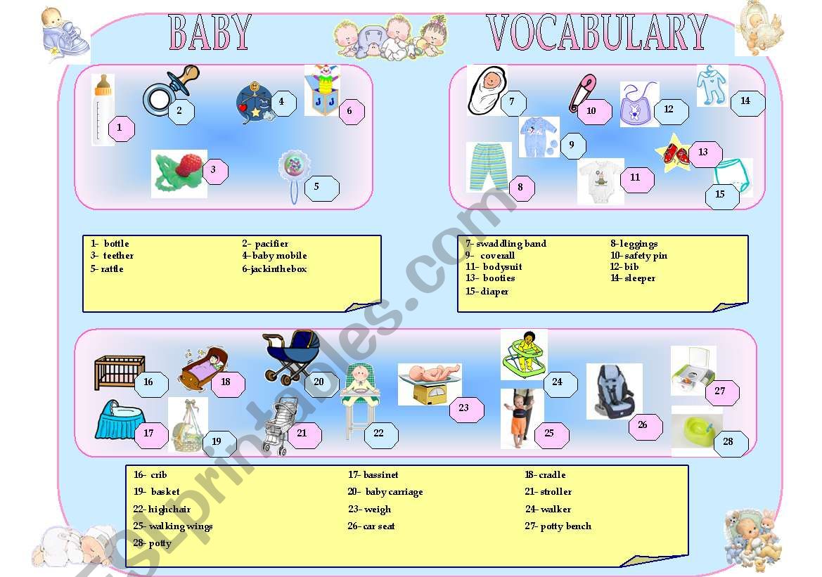BABY-VOCABULARY worksheet