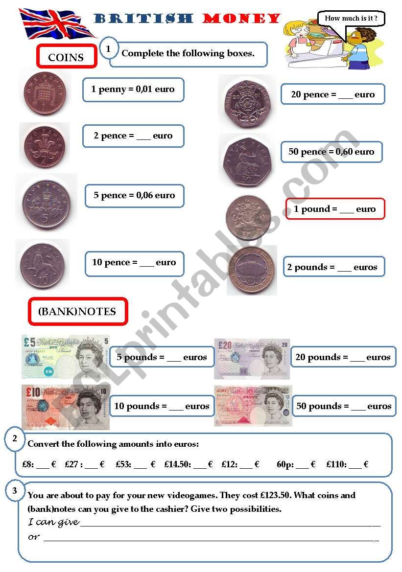 British Money - Coins and Banknotes