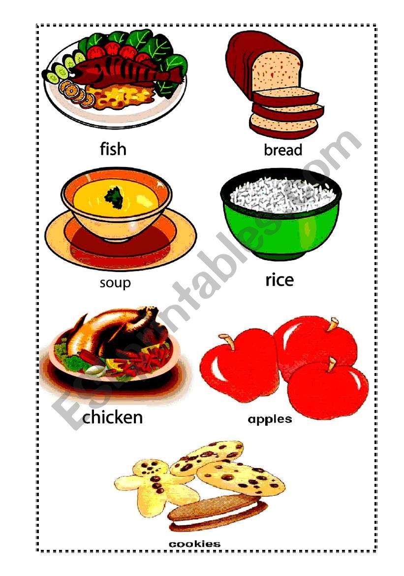 food worksheet
