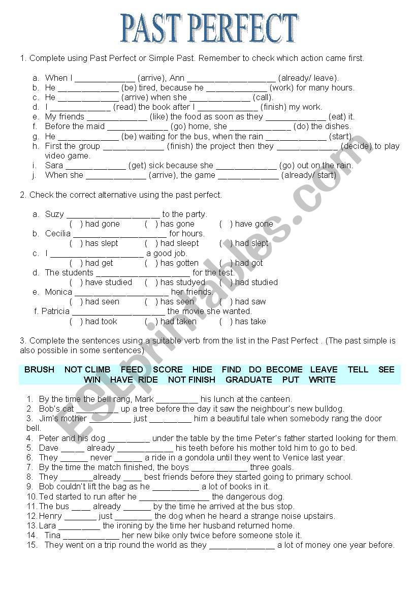 past-perfect-tense-esl-worksheet-by-prihcosta