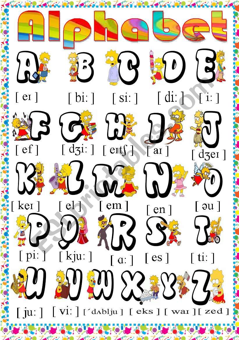 the english alphabet worksheet free esl printable - english alphabet