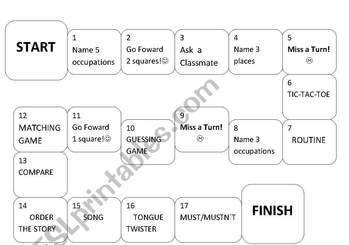 gameboard icebreaker worksheet