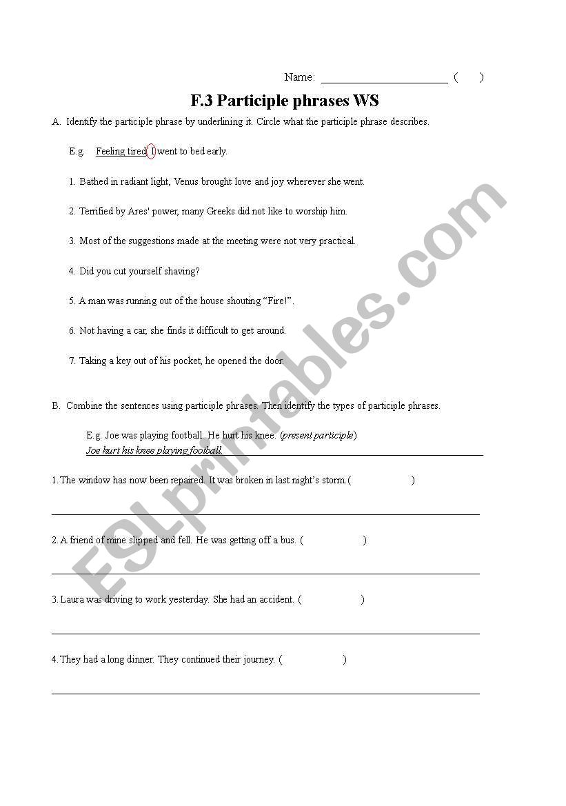 english-worksheets-participle-phrase-ws-with-answers