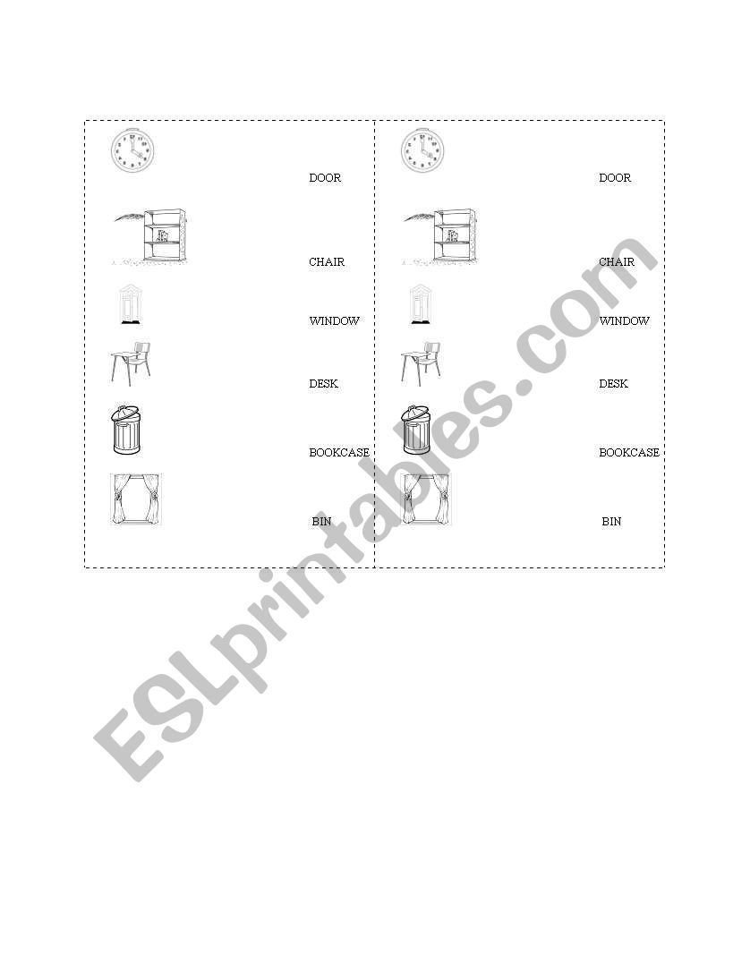 CLASSROOM VOCABULARY worksheet