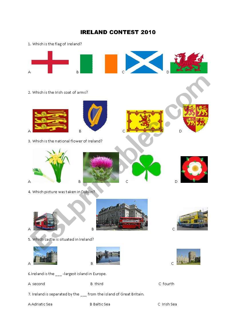 Ireland Contest 2010 worksheet