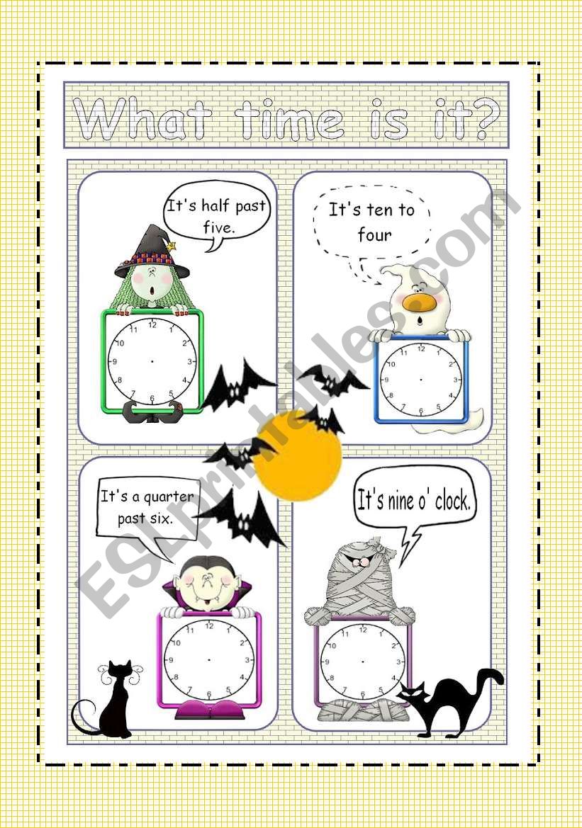 What time is it? worksheet