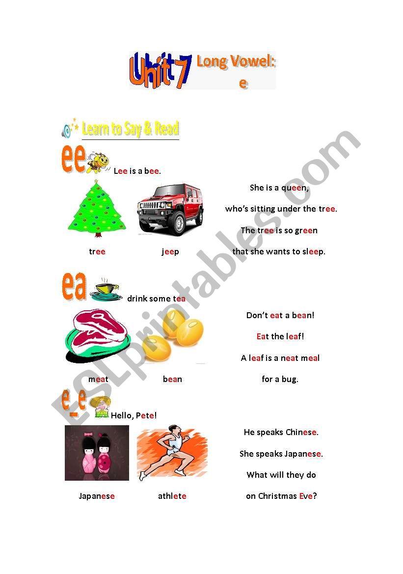 A Series of Phonics Printables Unit 7 (1)