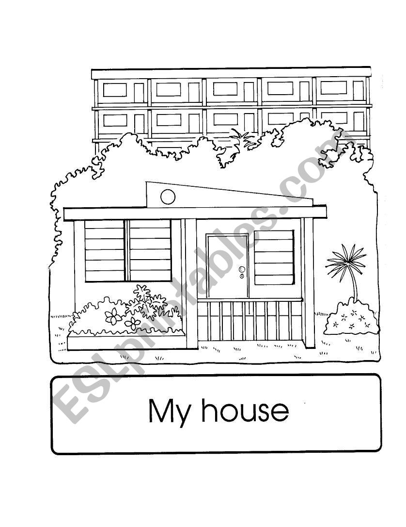 Parts of the house worksheet