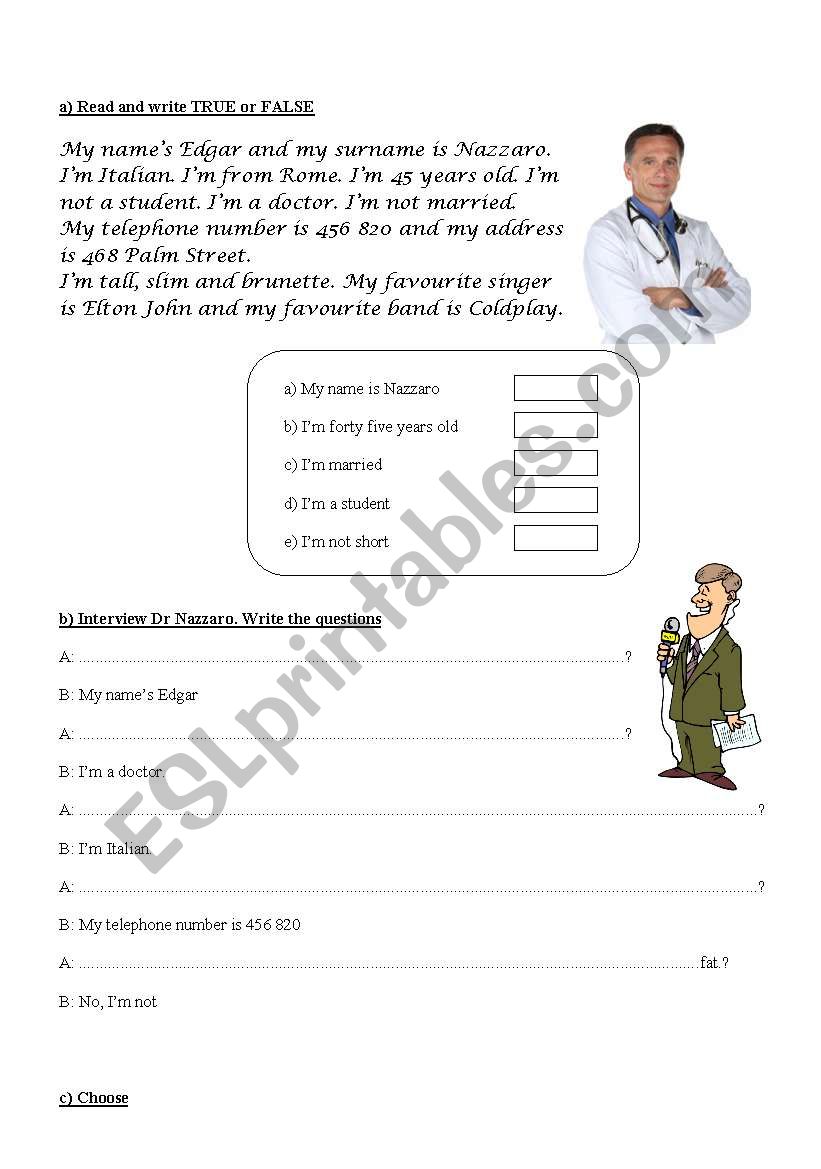 Practise Introductions and Personal Information