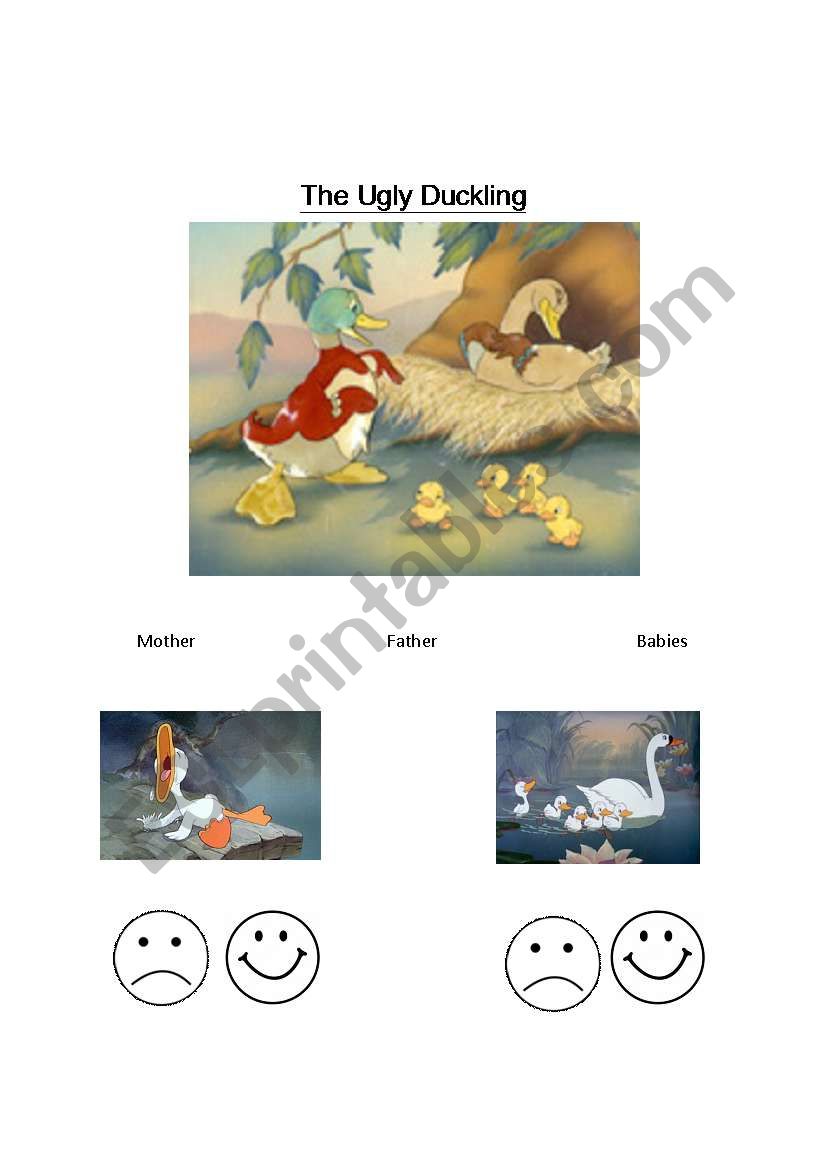 The Ugly Duckling worksheet