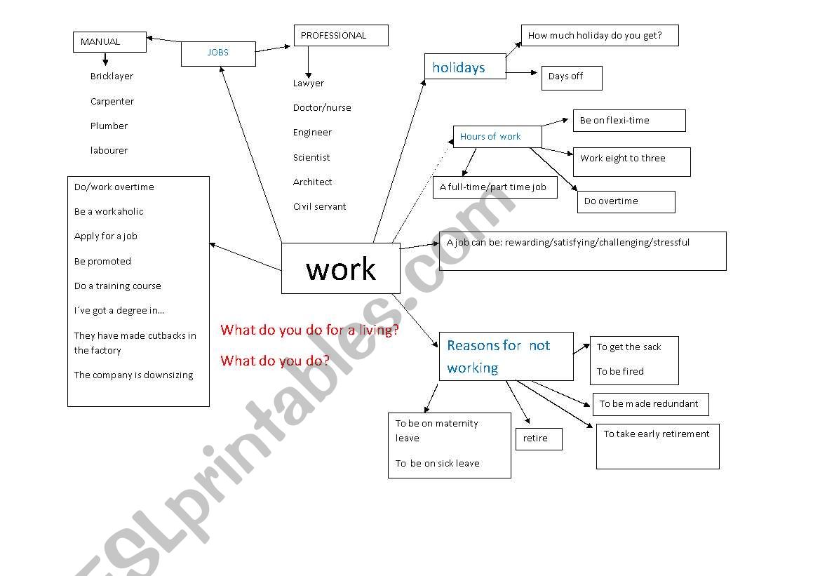 work worksheet