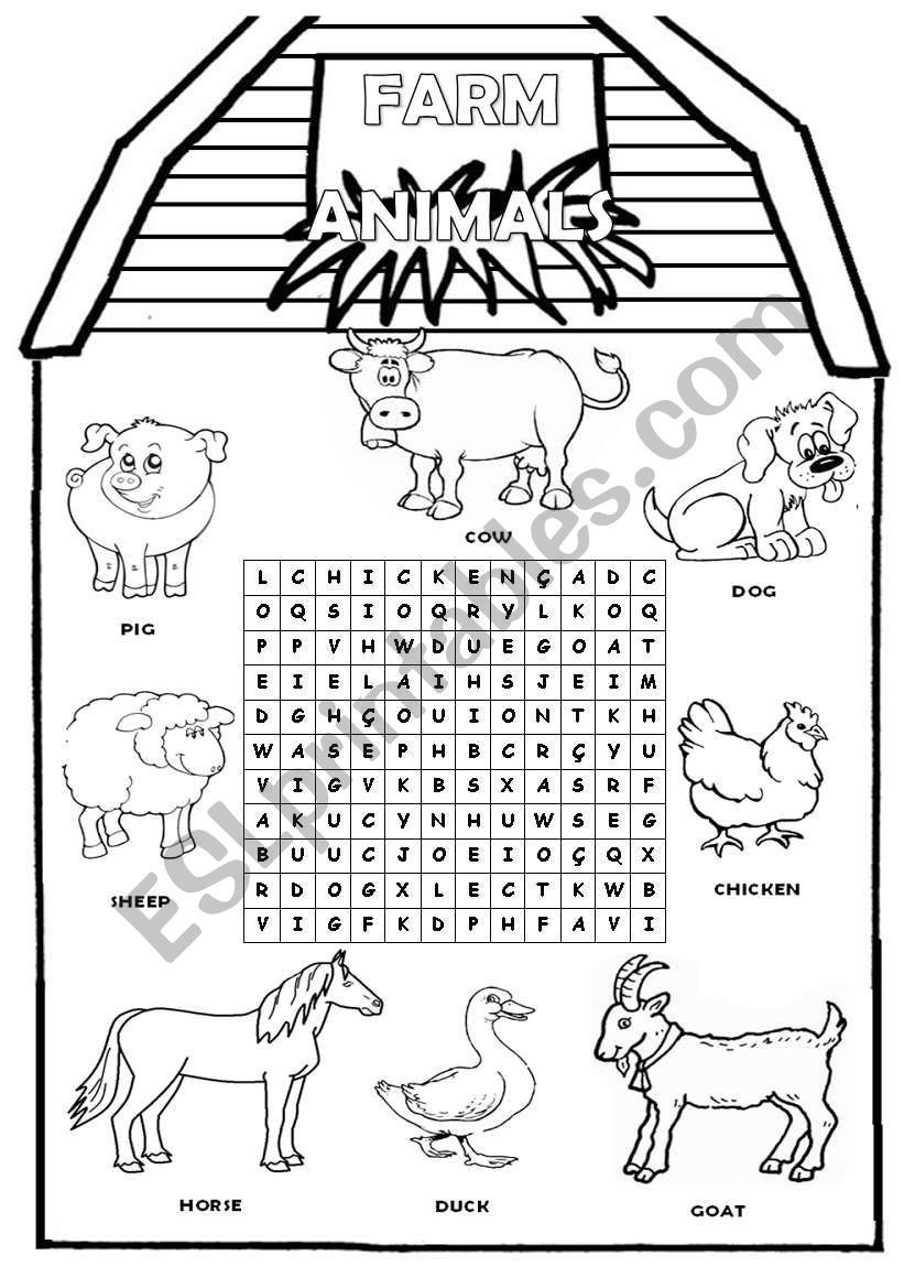 Farm Animals worksheet