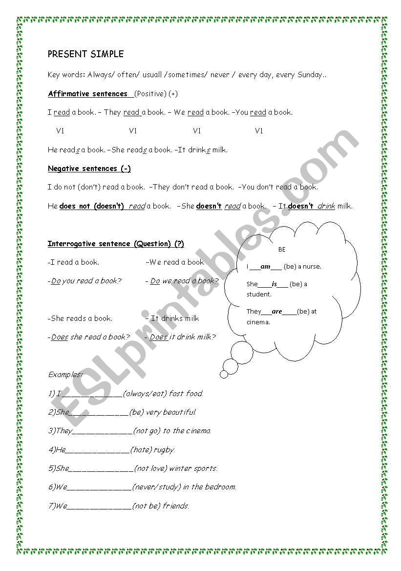 Present simple and continuous grammar-guide
