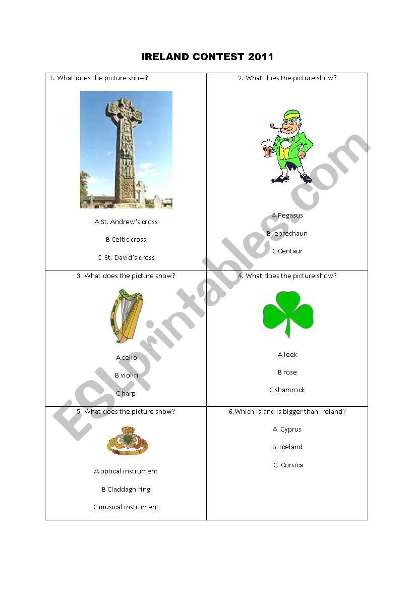 Ireland Contest 2011 worksheet