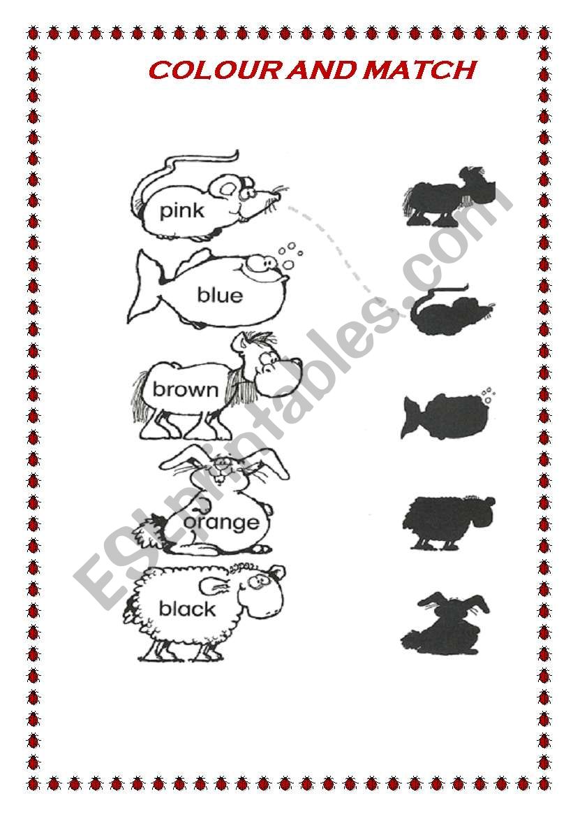 Animals worksheet