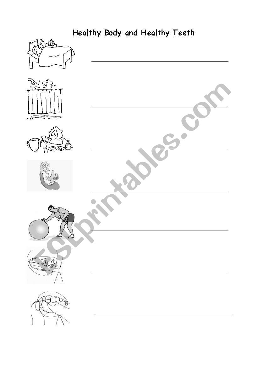 Health worksheet