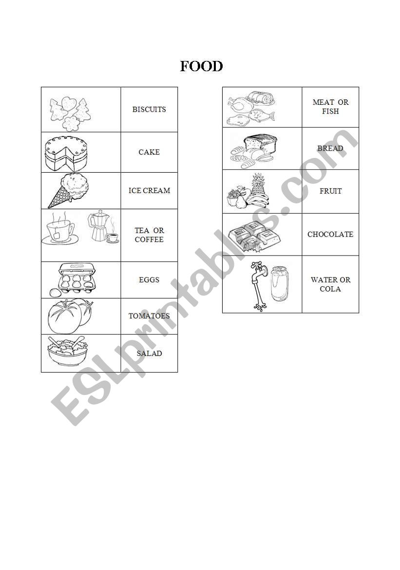 revision food (part1) worksheet