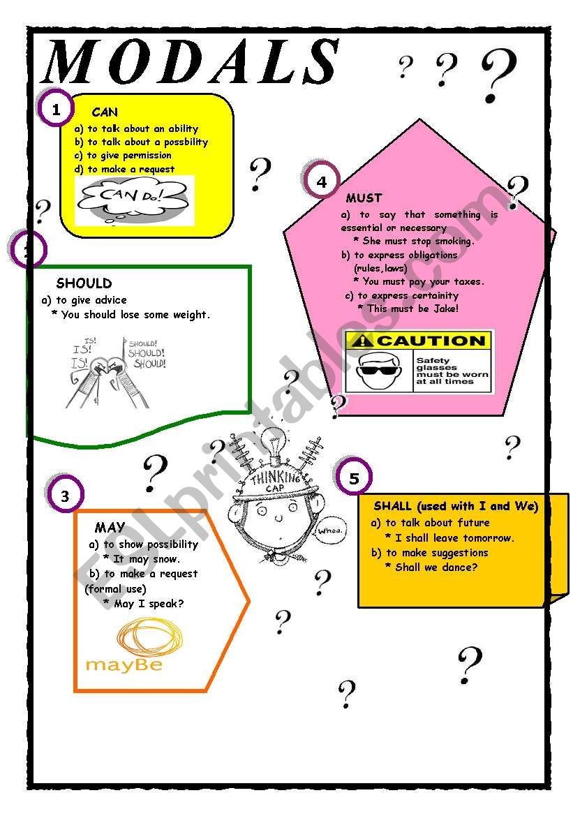 modals worksheet