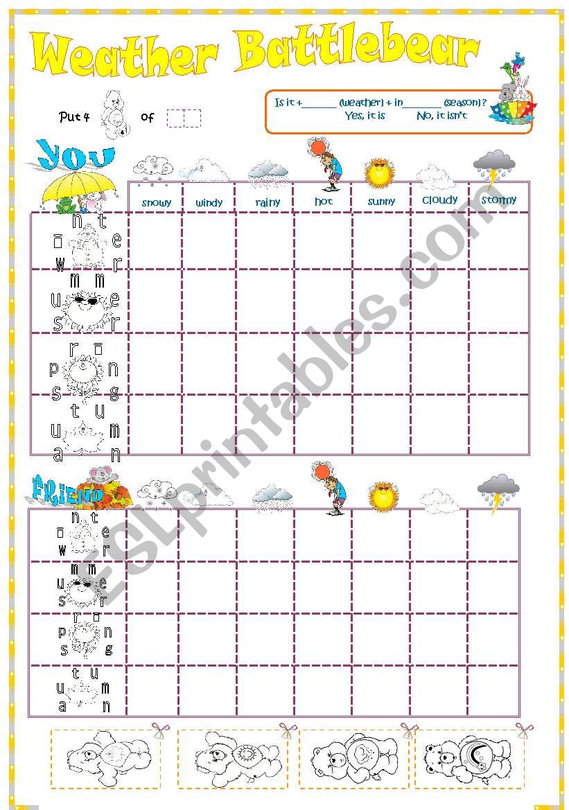 Weather and seasons battleship