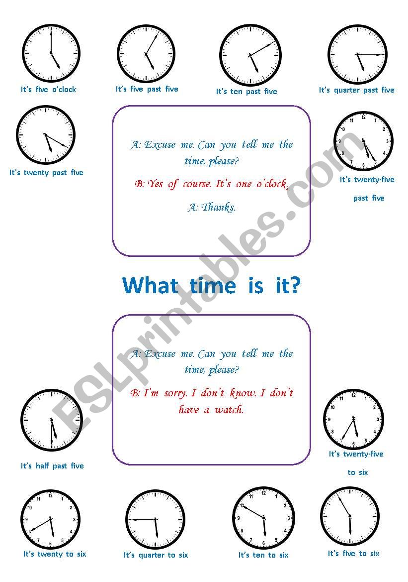 Time worksheet