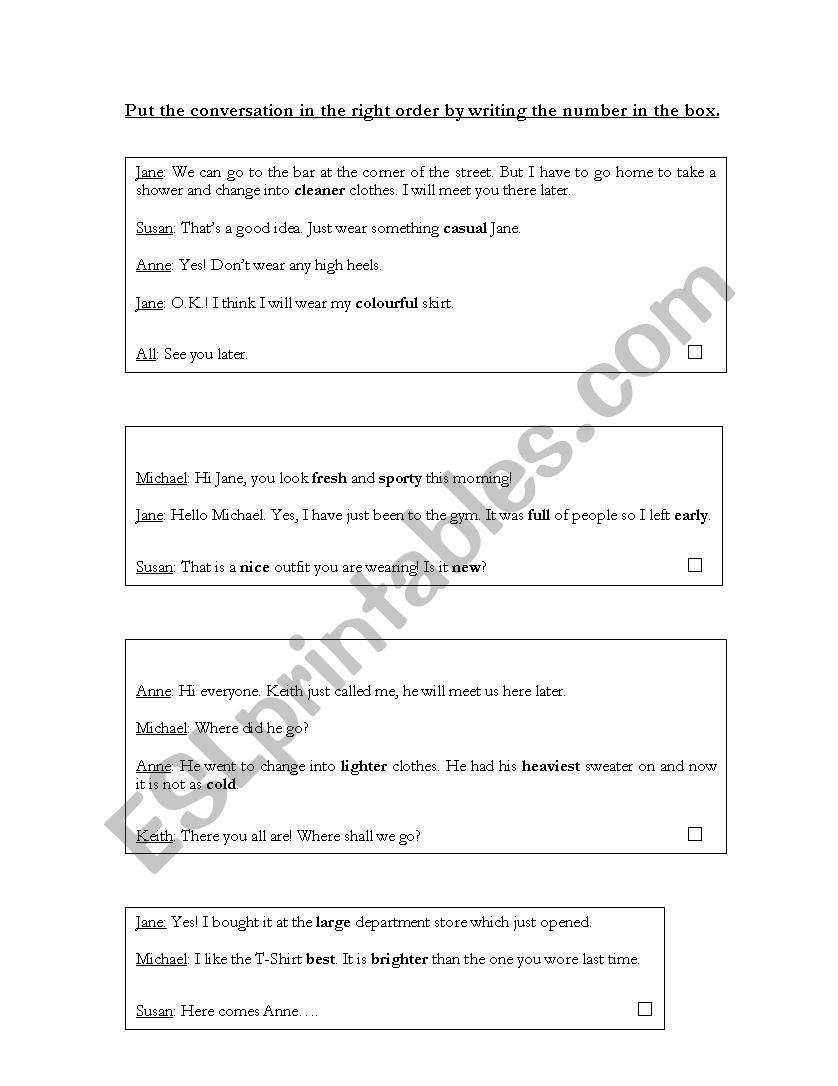 Adjectives  worksheet