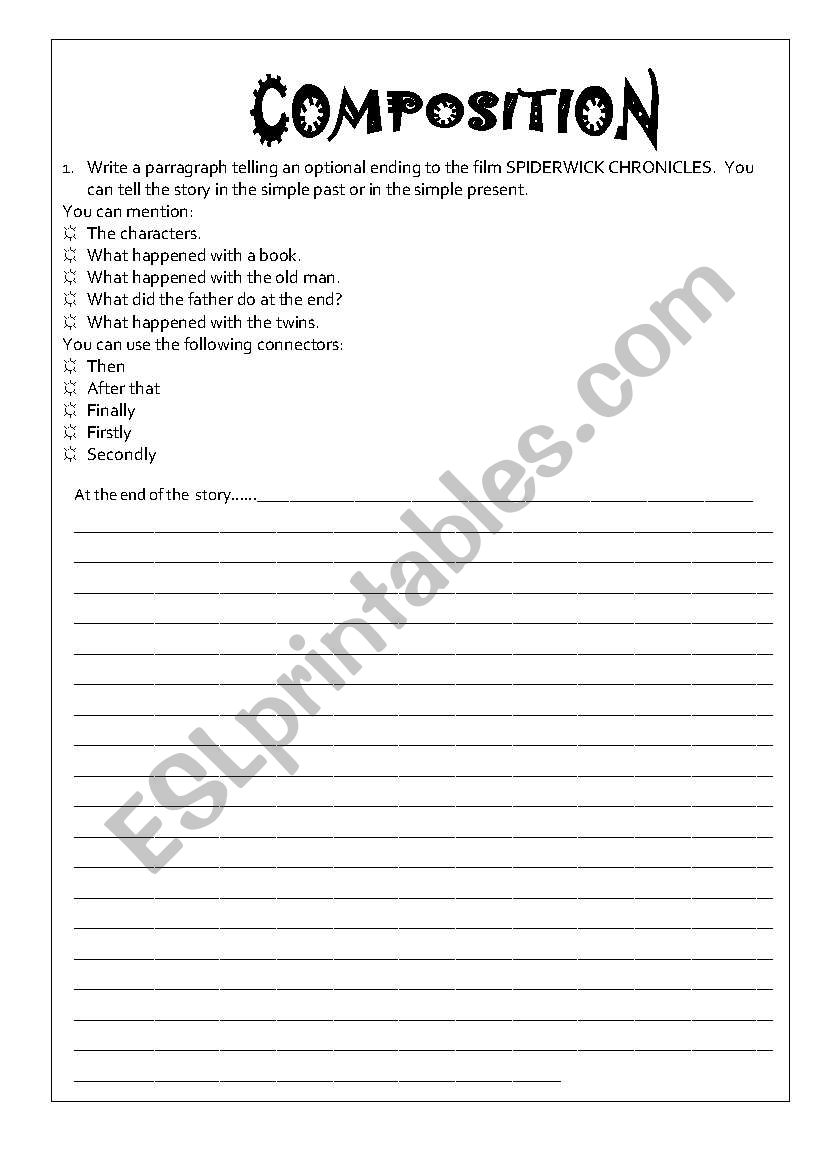 writing a letter worksheet