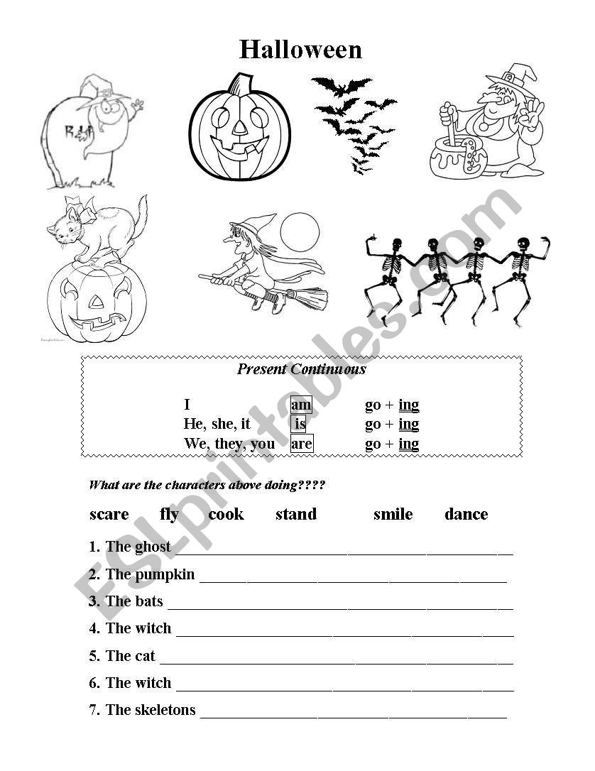 Halloween worksheet