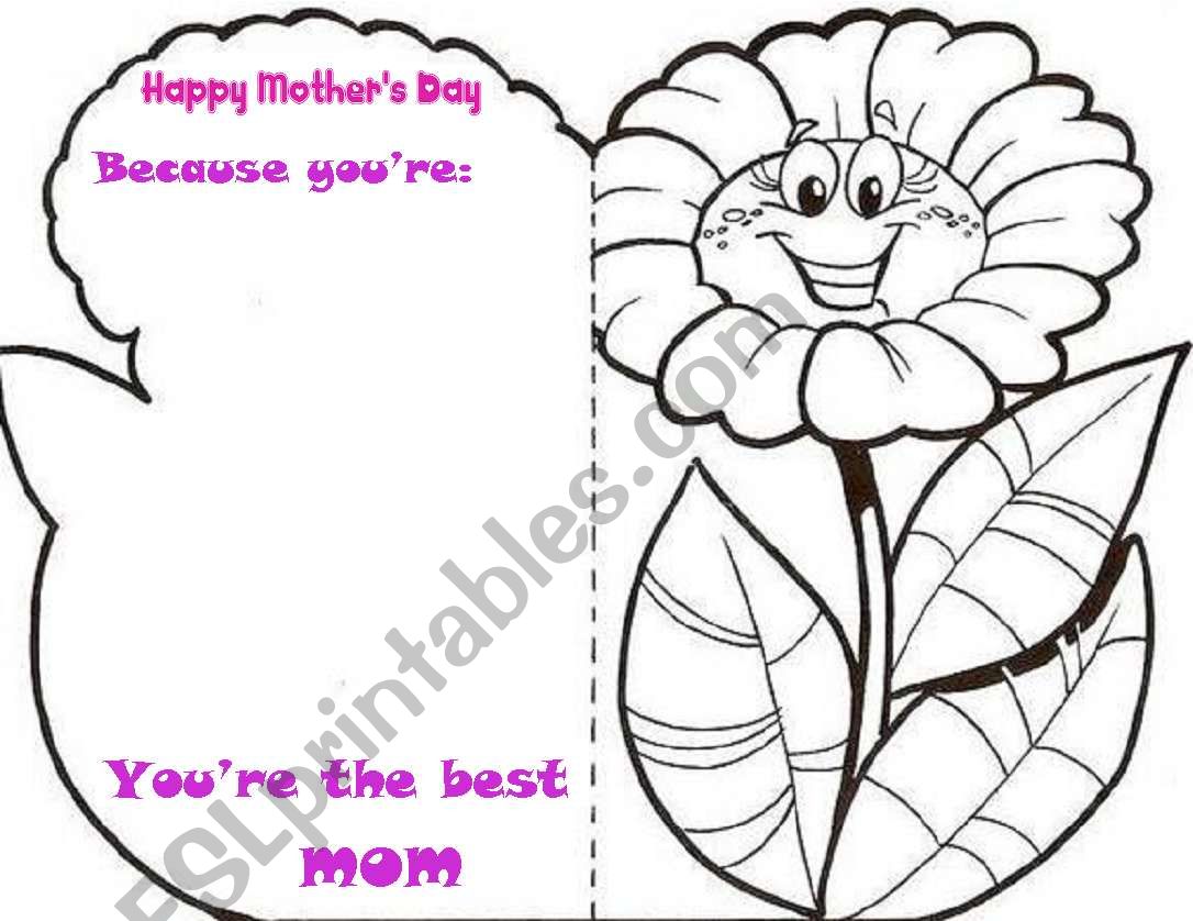 Happy Motherâ€™s Day  worksheet