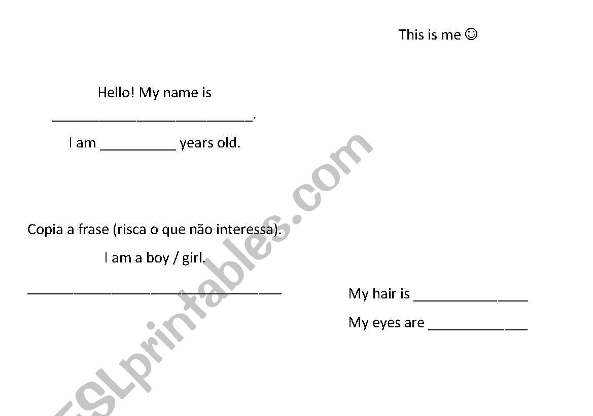 biography worksheet