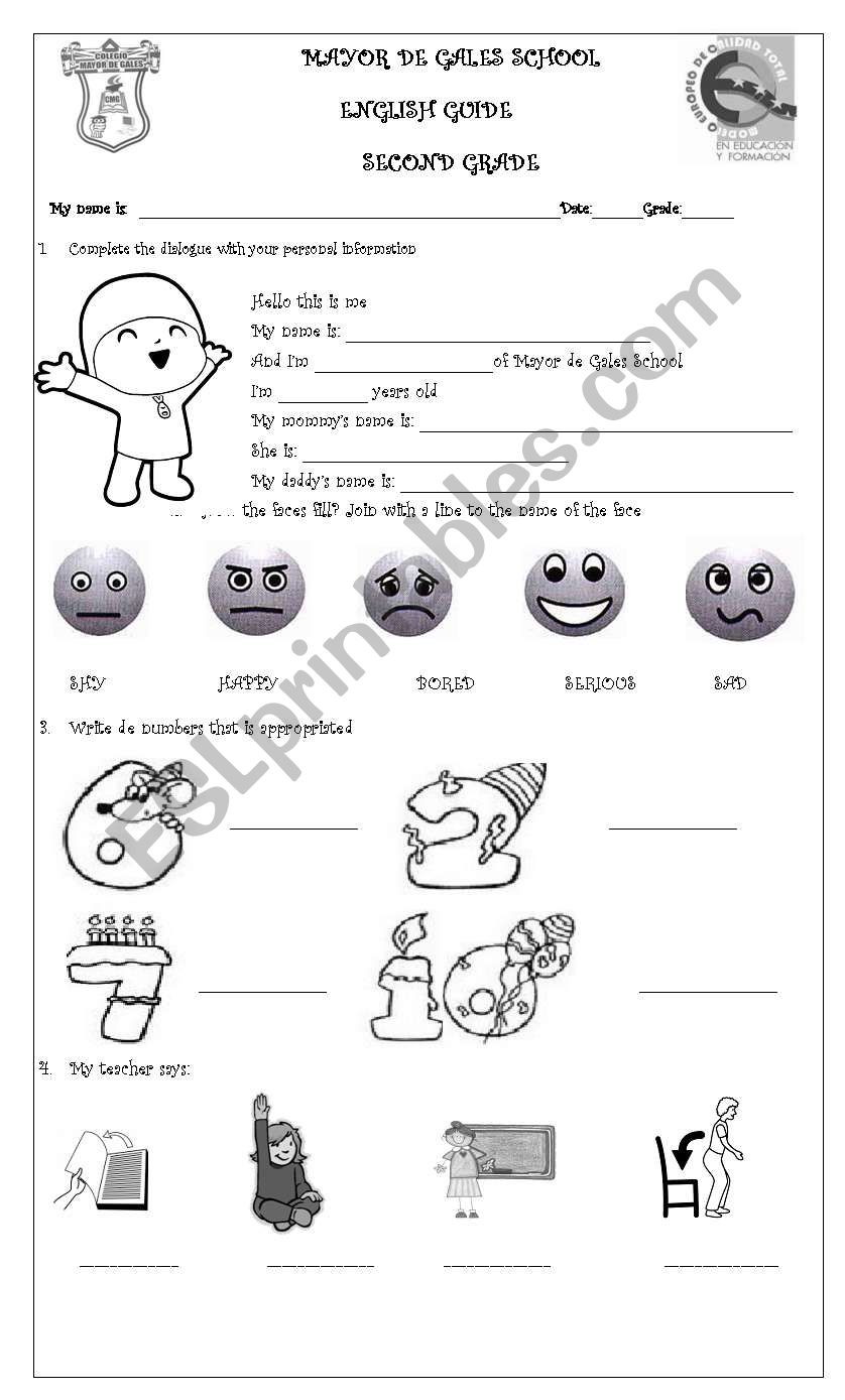 Second various  worksheet